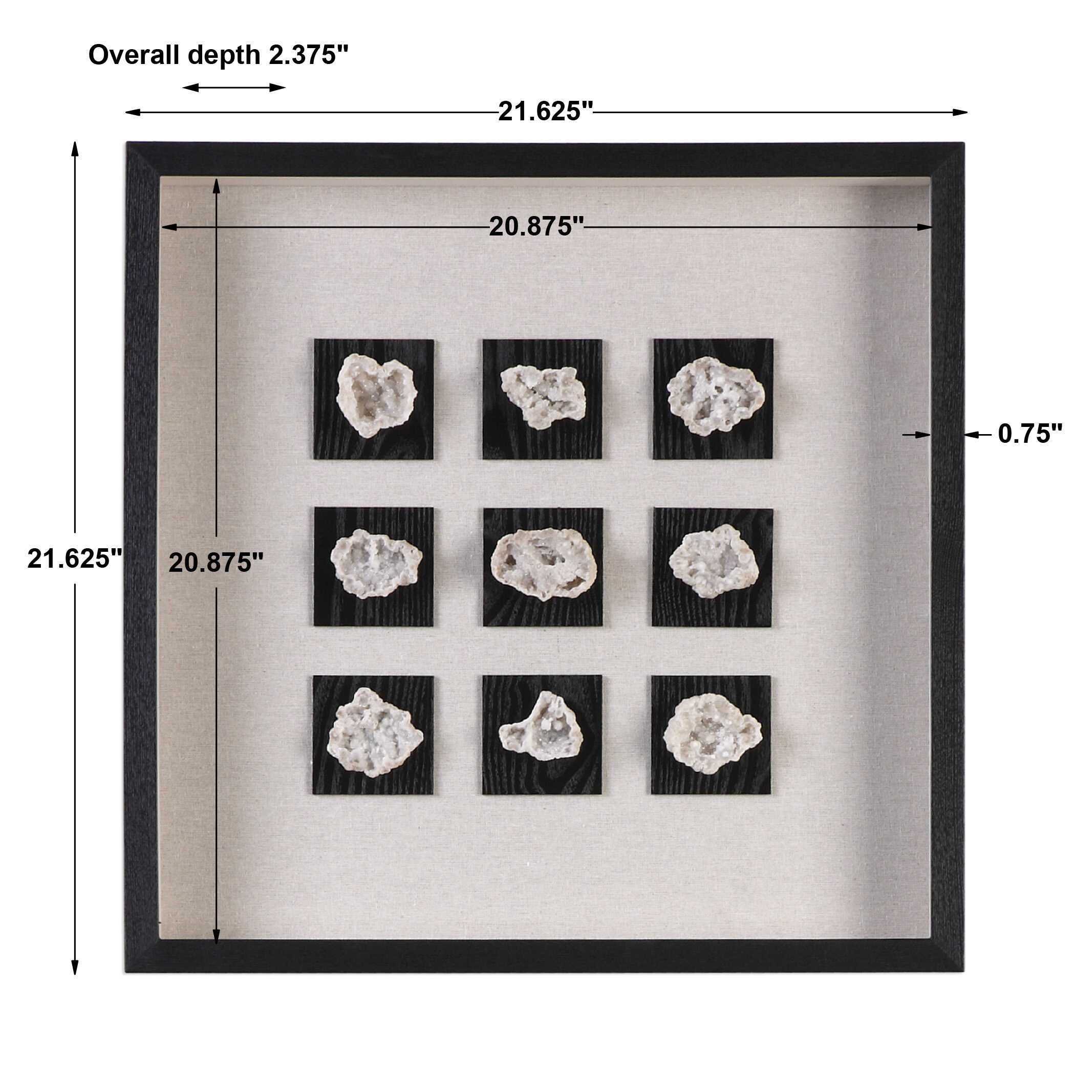 Geode Linen Shadow Box