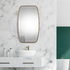 Canillo Antiqued Gold Mirror