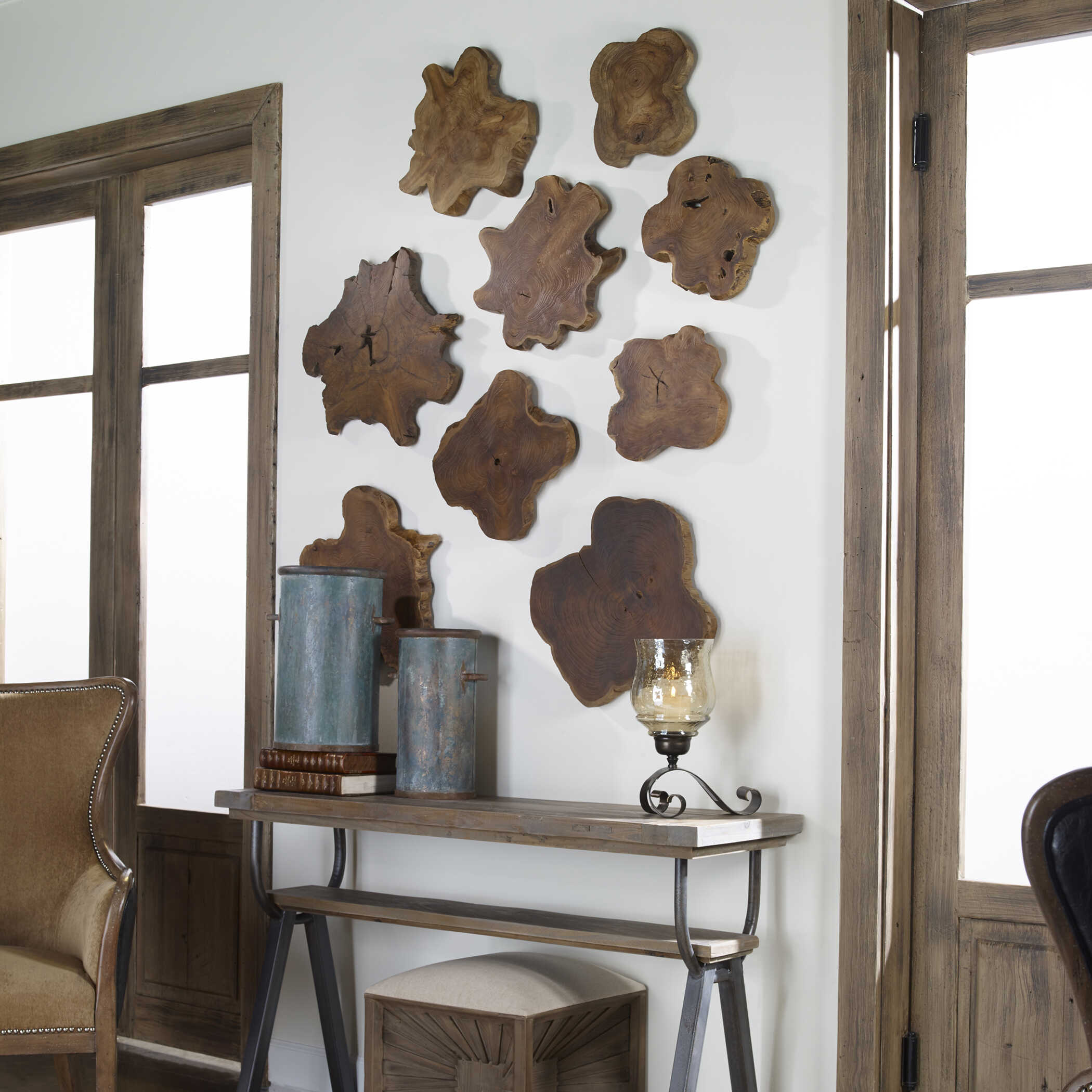 Kalani Teak Wall DecorSet/3