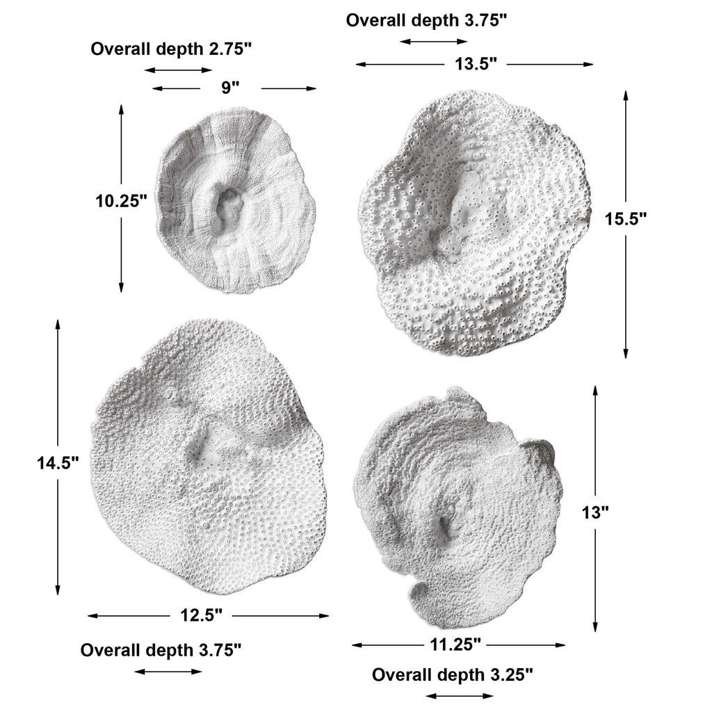 Sea Coral Wall Decor Set/4