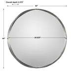 Ohmer Round Metal Coils Mirror