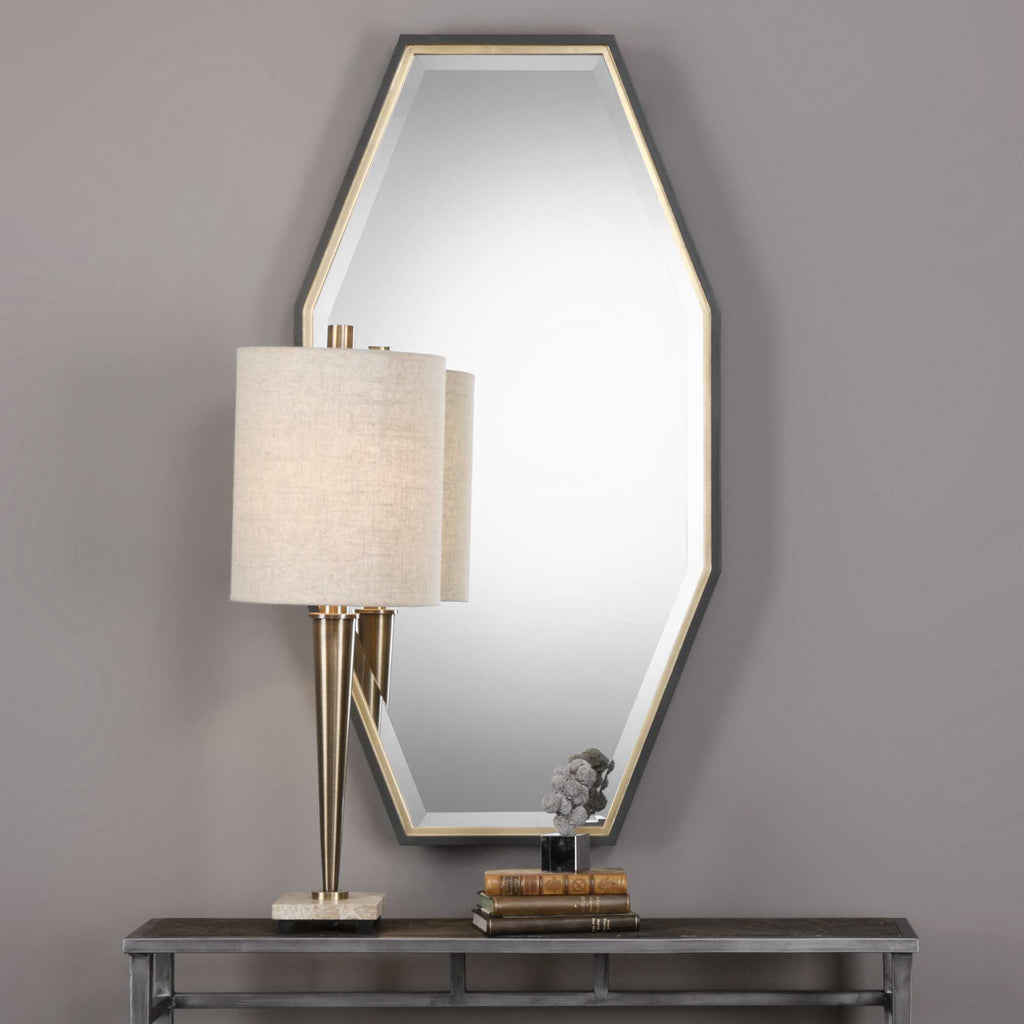 Savion Gold Octagon Mirror