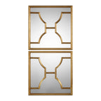 Misa Gold Square Mirrors Set/2