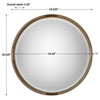 Finnick Iron Coil Round Mirror