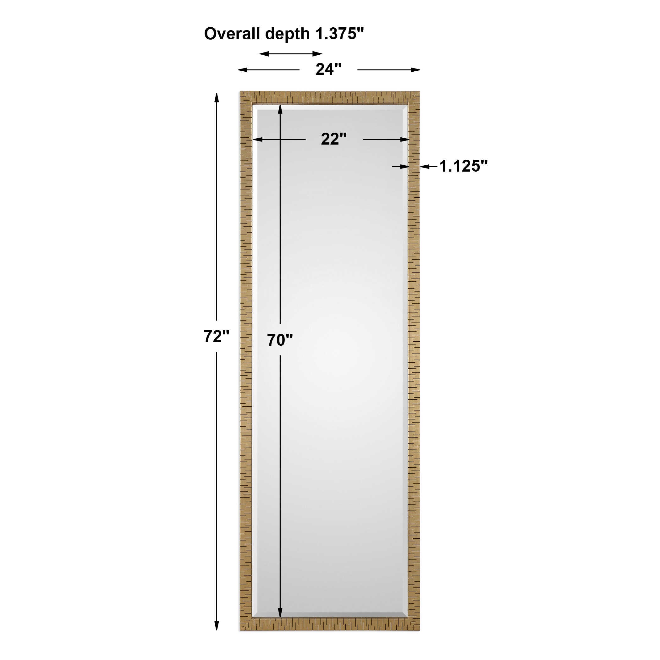 Vilmos Metallic Gold Mirror