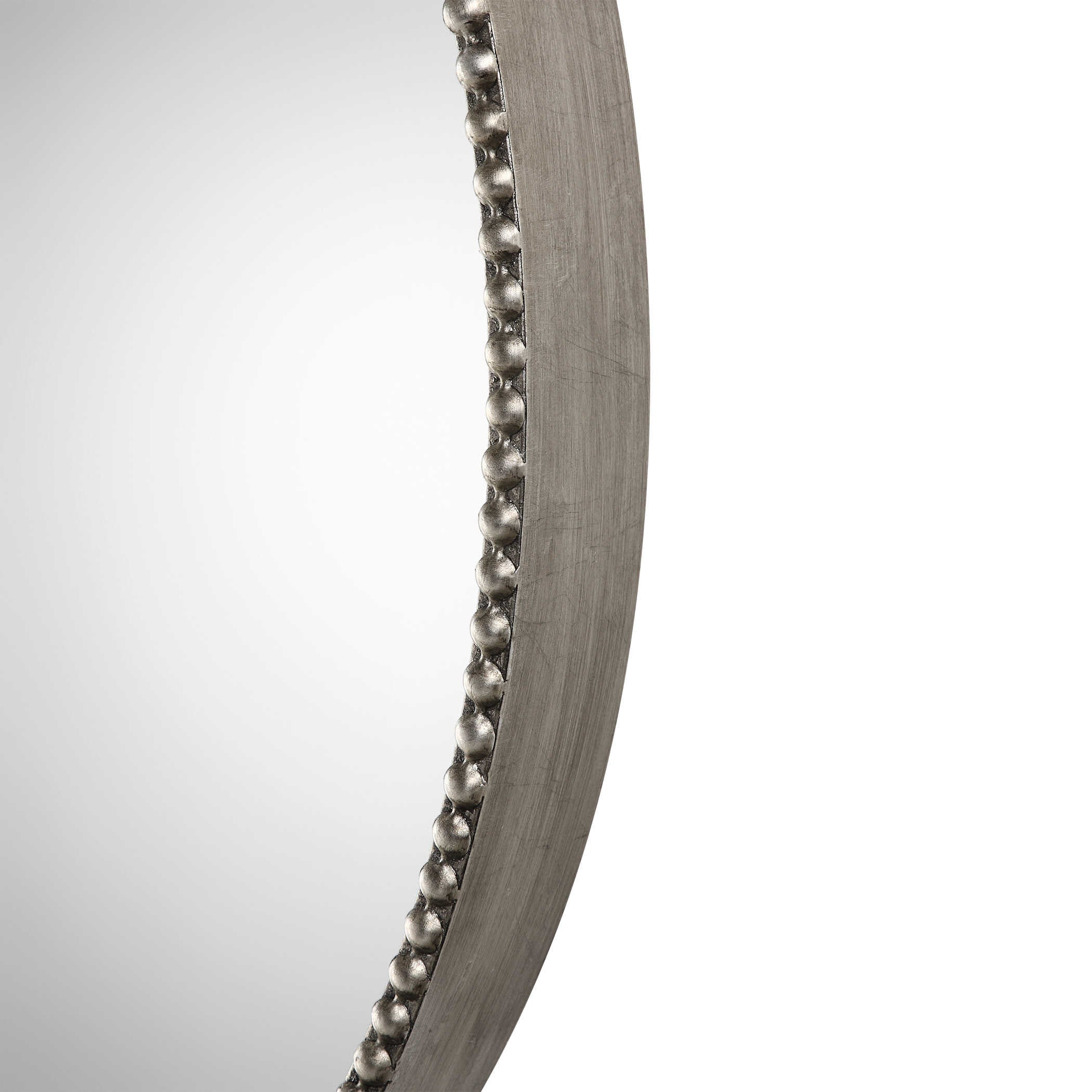 Stefania Beaded Round Mirror