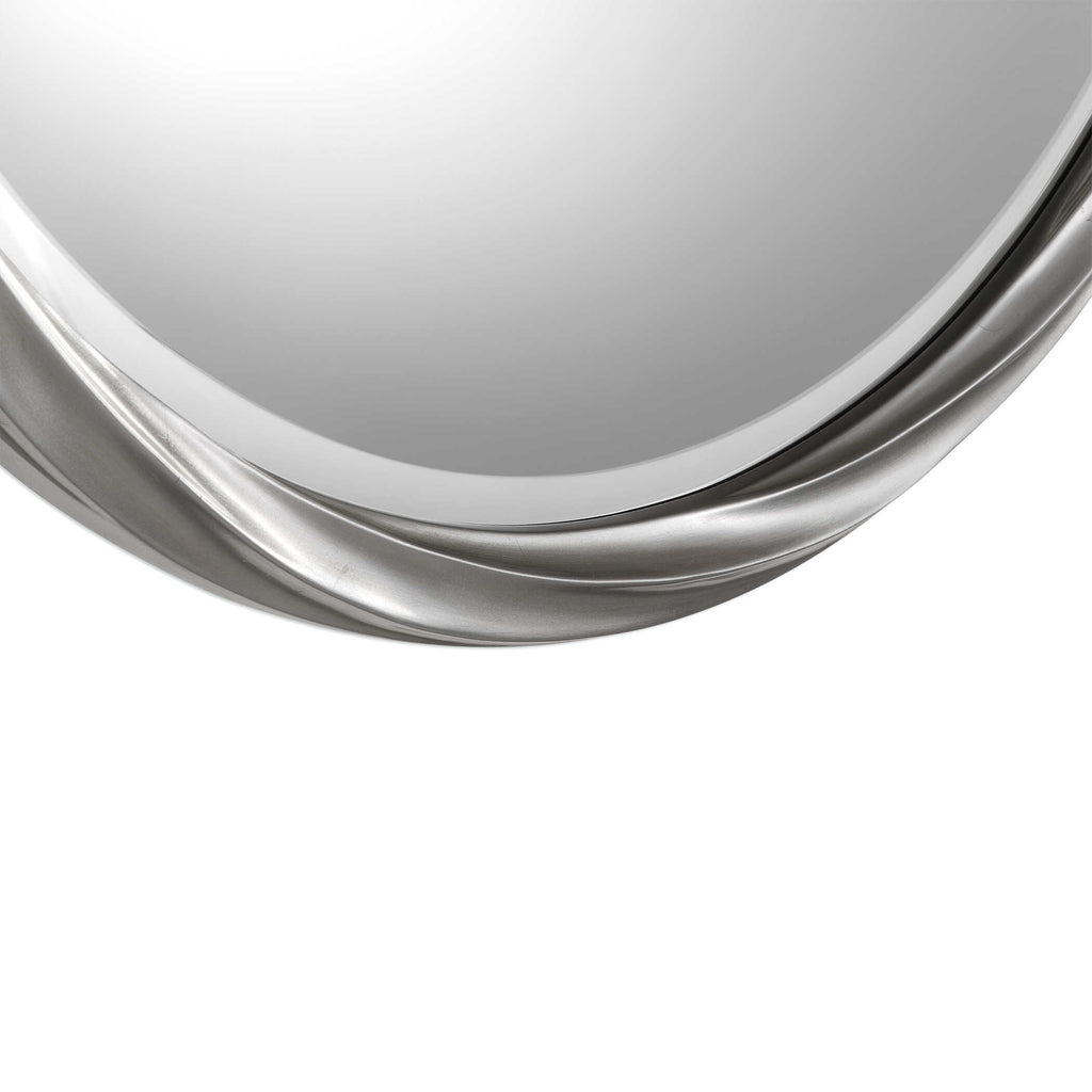 Orion Silver Round Mirror