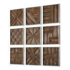 Bryndle Rustic Wooden Squares Set/9