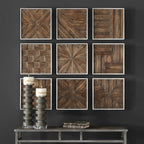 Bryndle Rustic Wooden Squares Set/9
