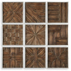 Bryndle Rustic Wooden Squares Set/9