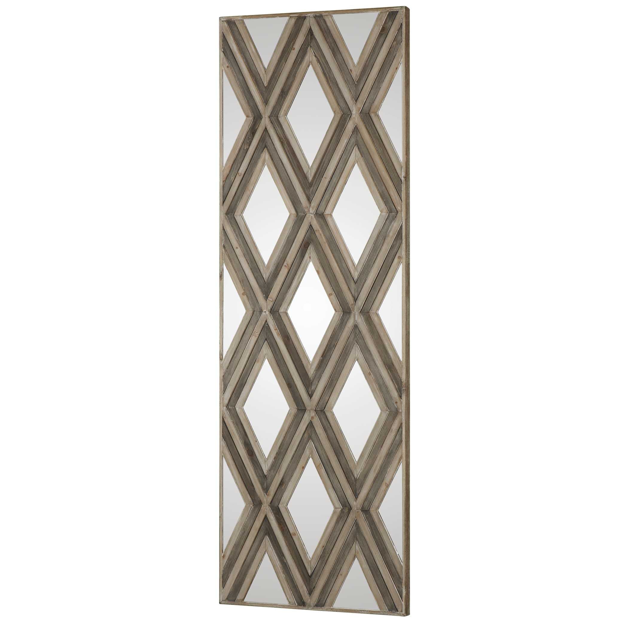 Tahira Geometric Argyle Pattern Wall Mirror