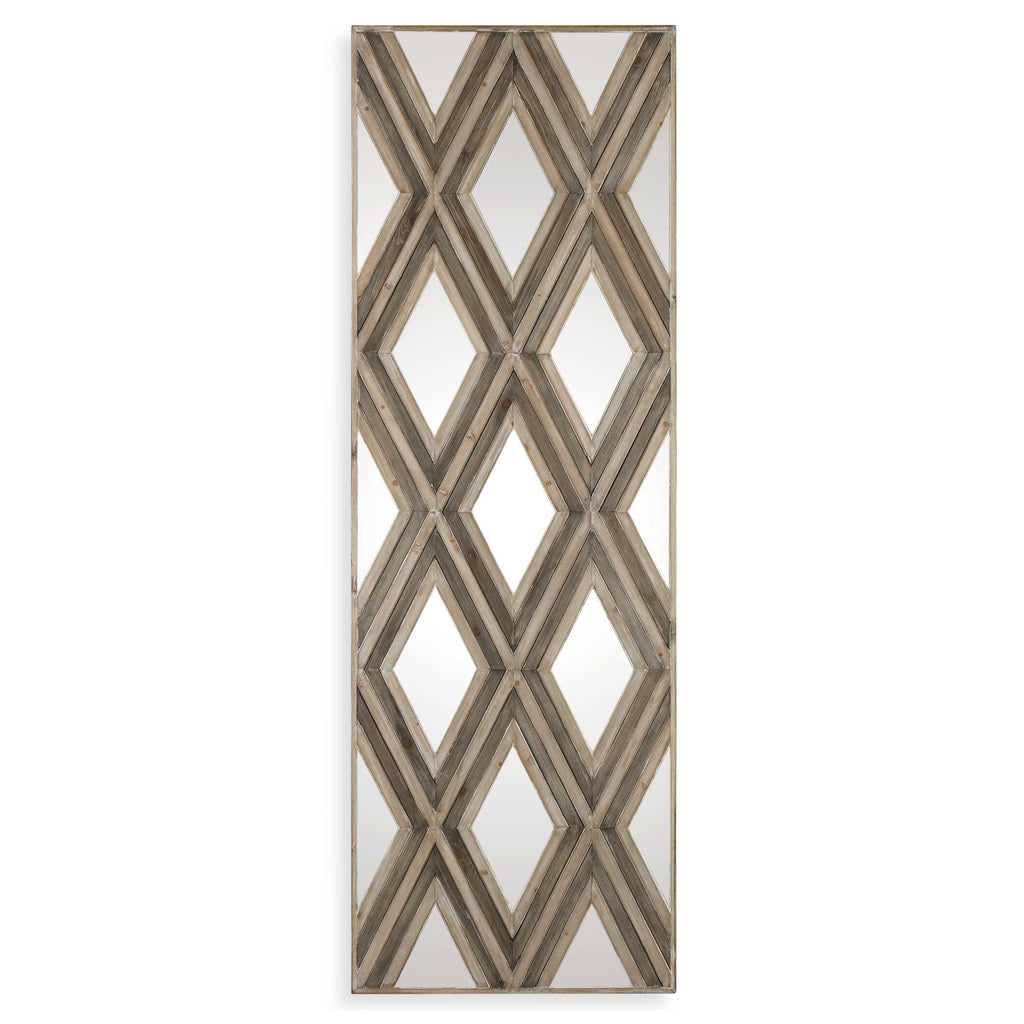 Tahira Geometric Argyle Pattern Wall Mirror