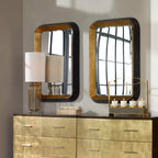 Niva Metallic Gold Wall Mirror