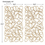 In The Loop Gold Wall Decor Set/2