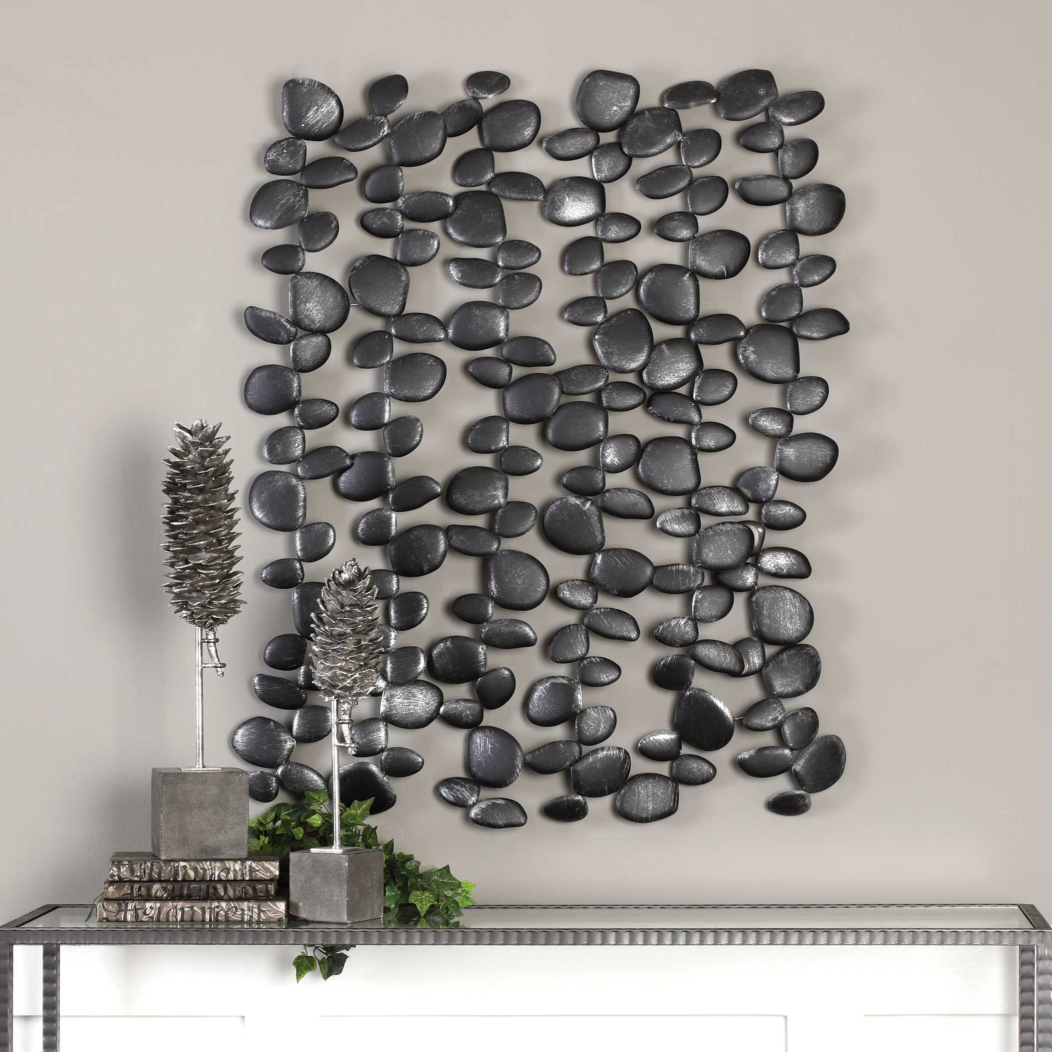 Skipping Stones Forged Iron Wall Decor