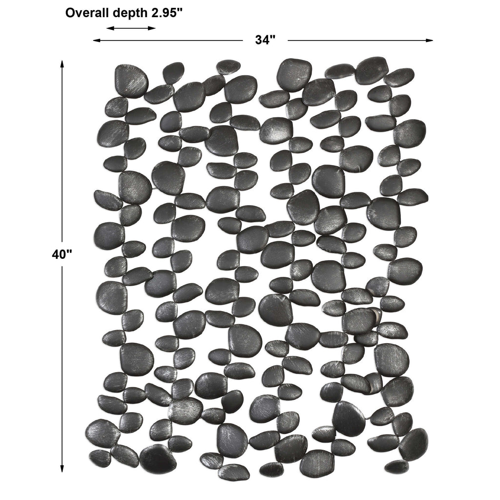 Skipping Stones Forged Iron Wall Decor