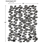 Skipping Stones Forged Iron Wall Decor