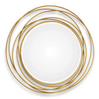 Whirlwind Gold Round Mirror