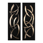 Brushstrokes Metal Wall Decor Set/2
