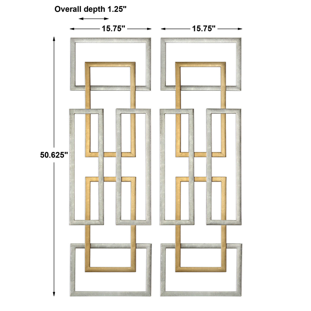 Aerin Geometric Wall Decor Set/2