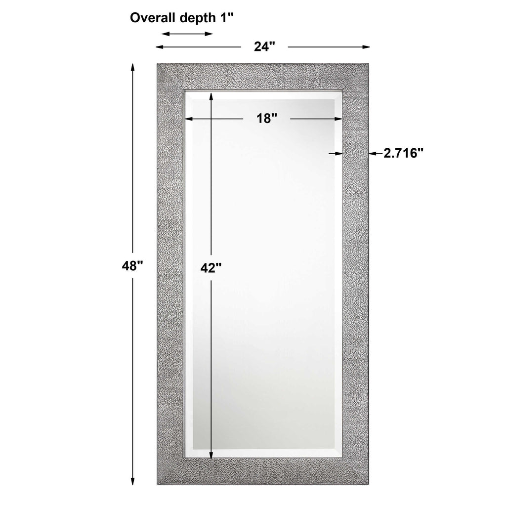 Tulare Metallic Silver Mirror