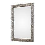 Evelina Silver Leaves Mirror