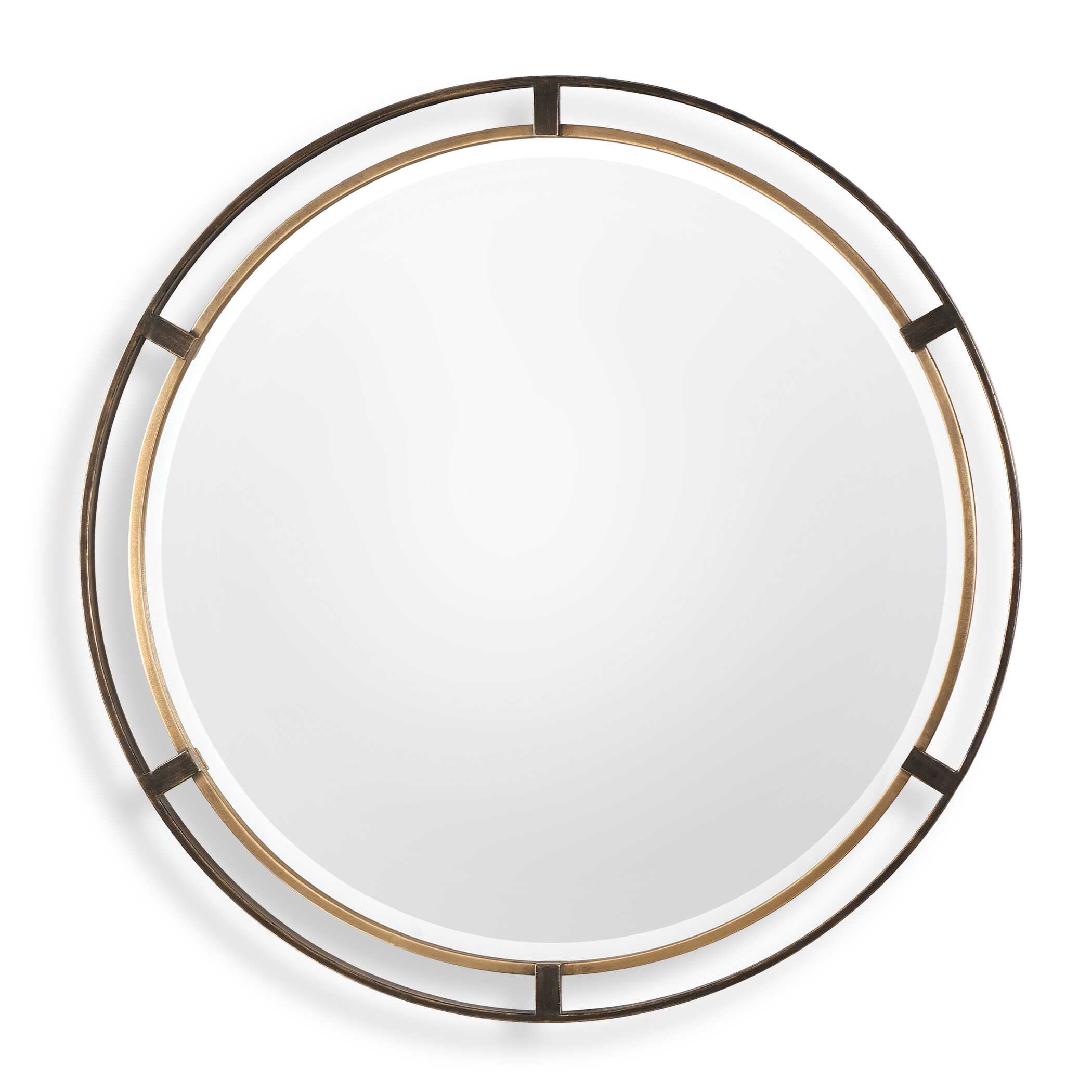 Carrizo Bronze Round Mirror