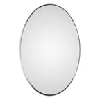 Pursley Brushed Nickel Oval Mirror