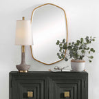 Duronia Antiqued Gold Mirror