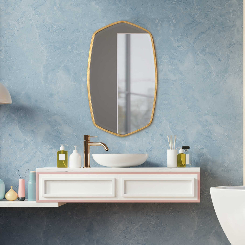 Duronia Antiqued Gold Mirror