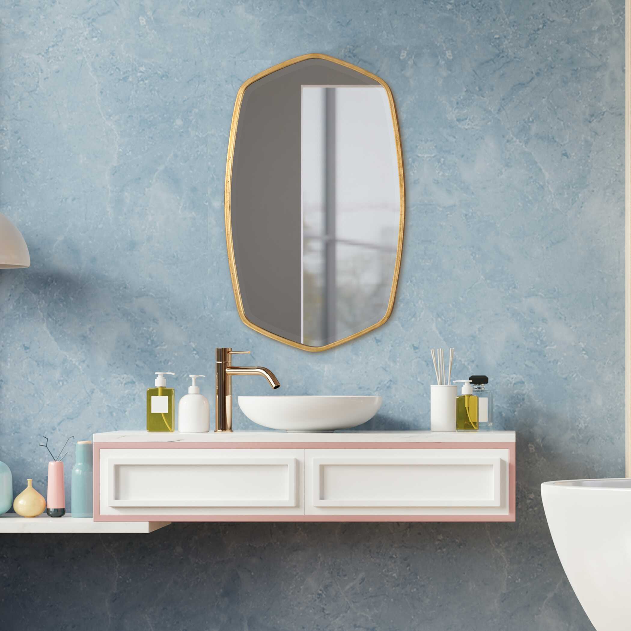 Duronia Antiqued Gold Mirror
