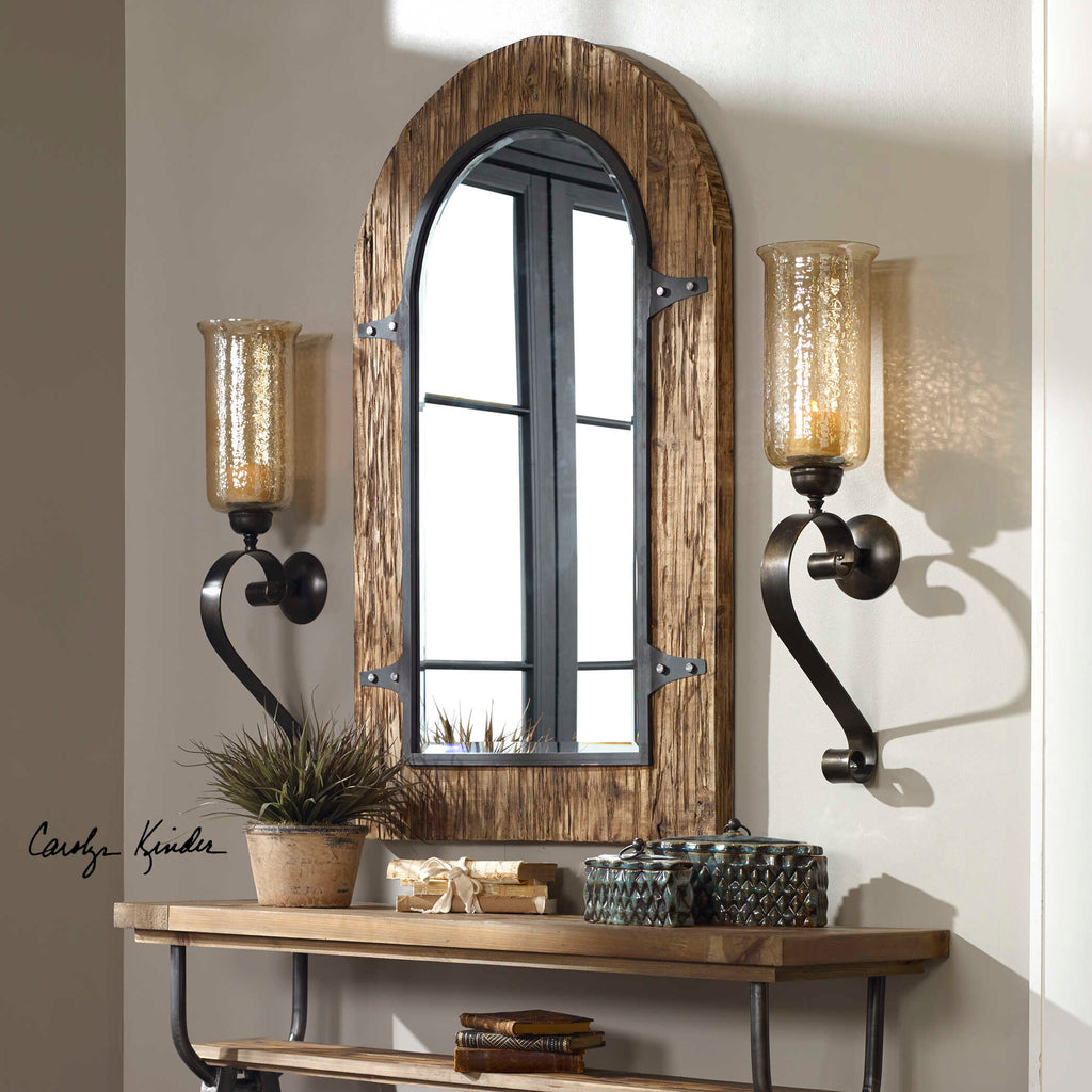 Joselyn Bronze Candle Wall Sconce