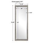 Cacelia Metallic Silver Mirror