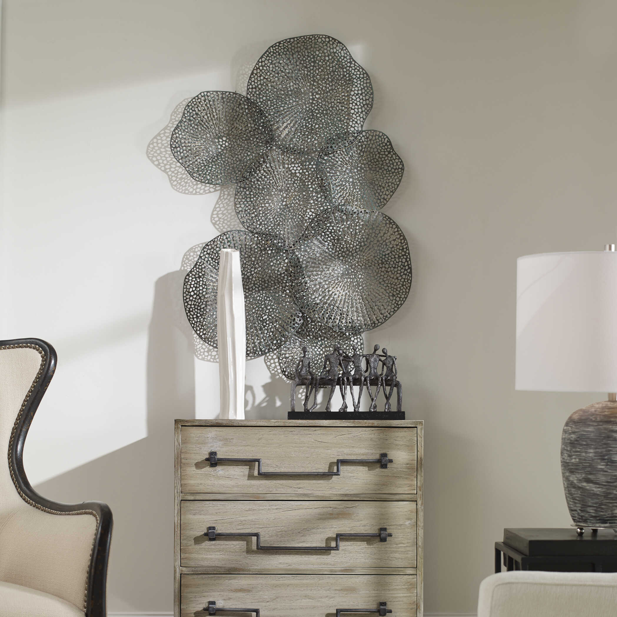 Ripley Metal Leaf Wall Decor