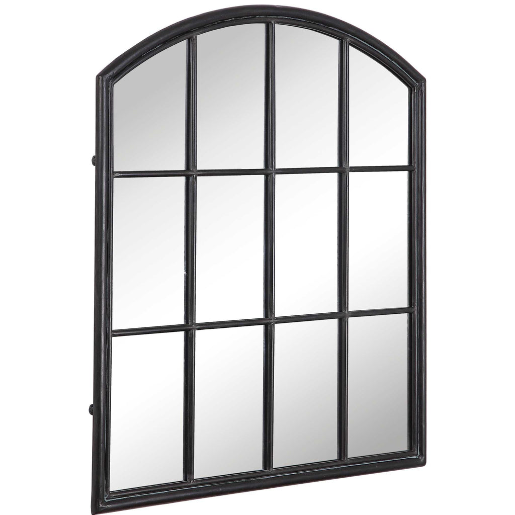Lyda Aged Black Arch Mirror
