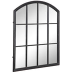 Lyda Aged Black Arch Mirror