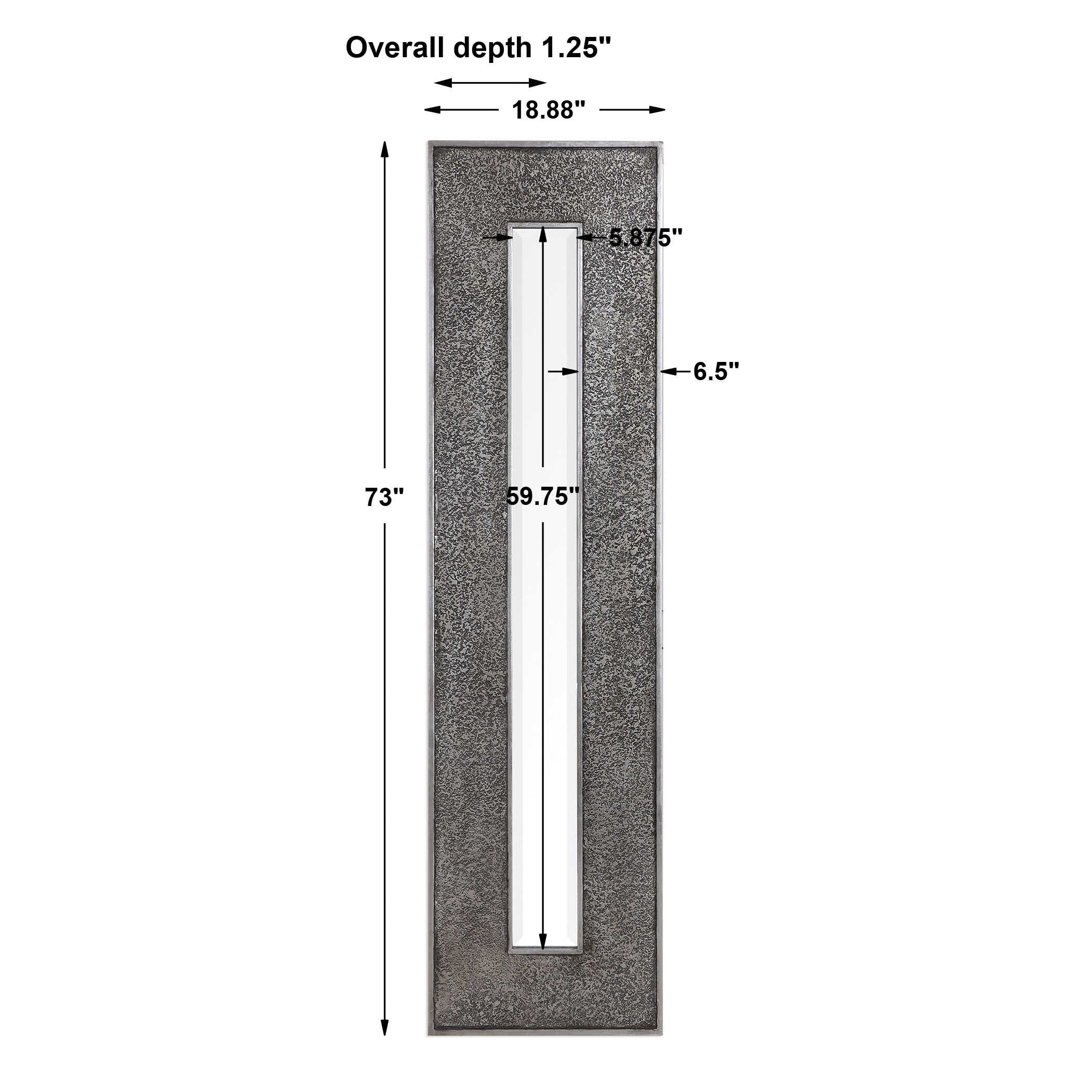 Bannon Tall Metallic Mirror