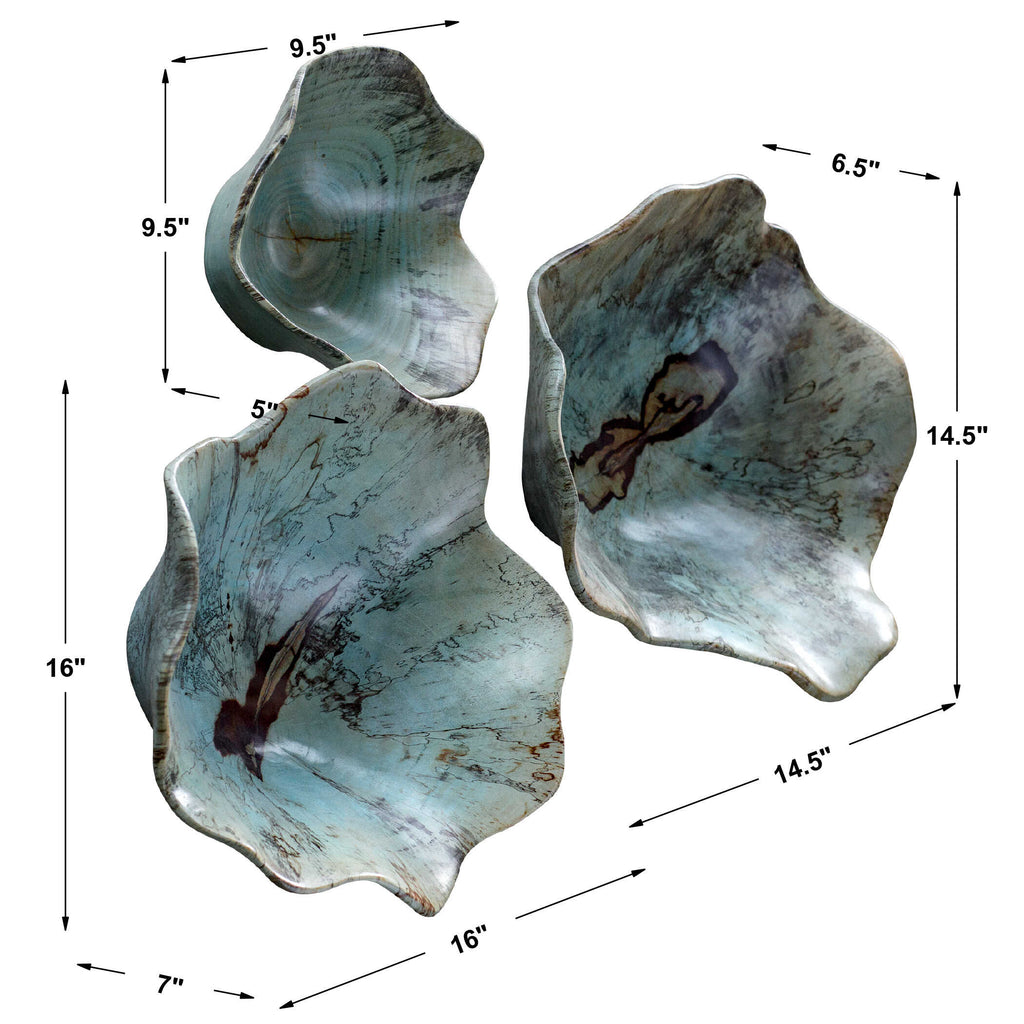 Teo Wood Wall Art Set/3