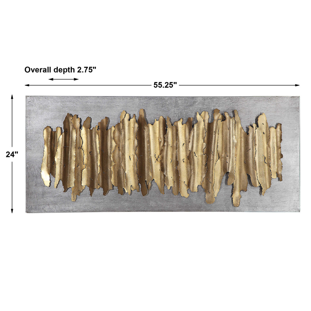 Lev Gold Metal Wall Decor