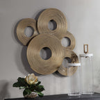 Ahmet Gold Rings Wall Decor