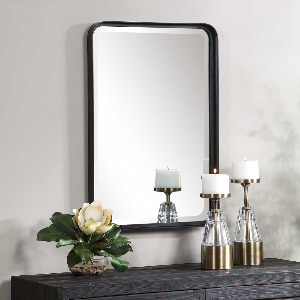 Croften Black Vanity Mirror