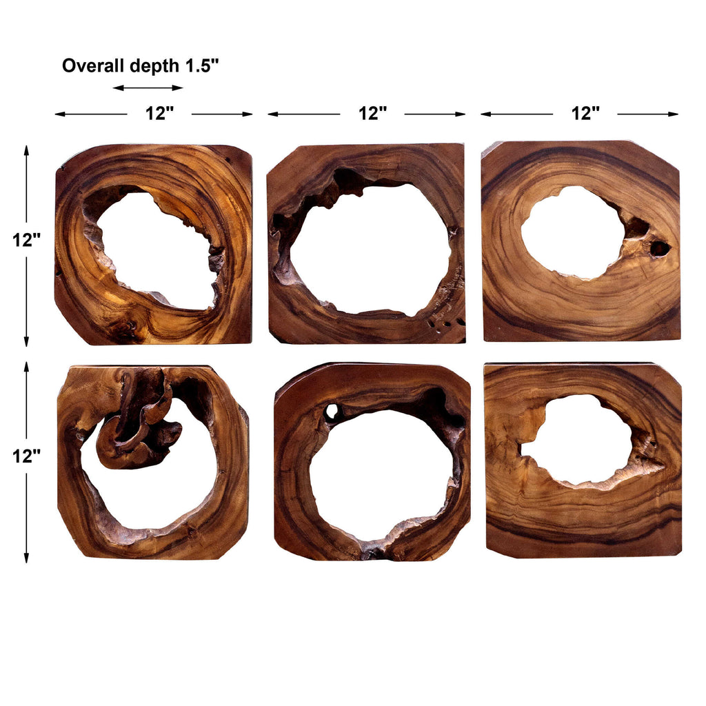 Adlai Wood Wall Art Set/6