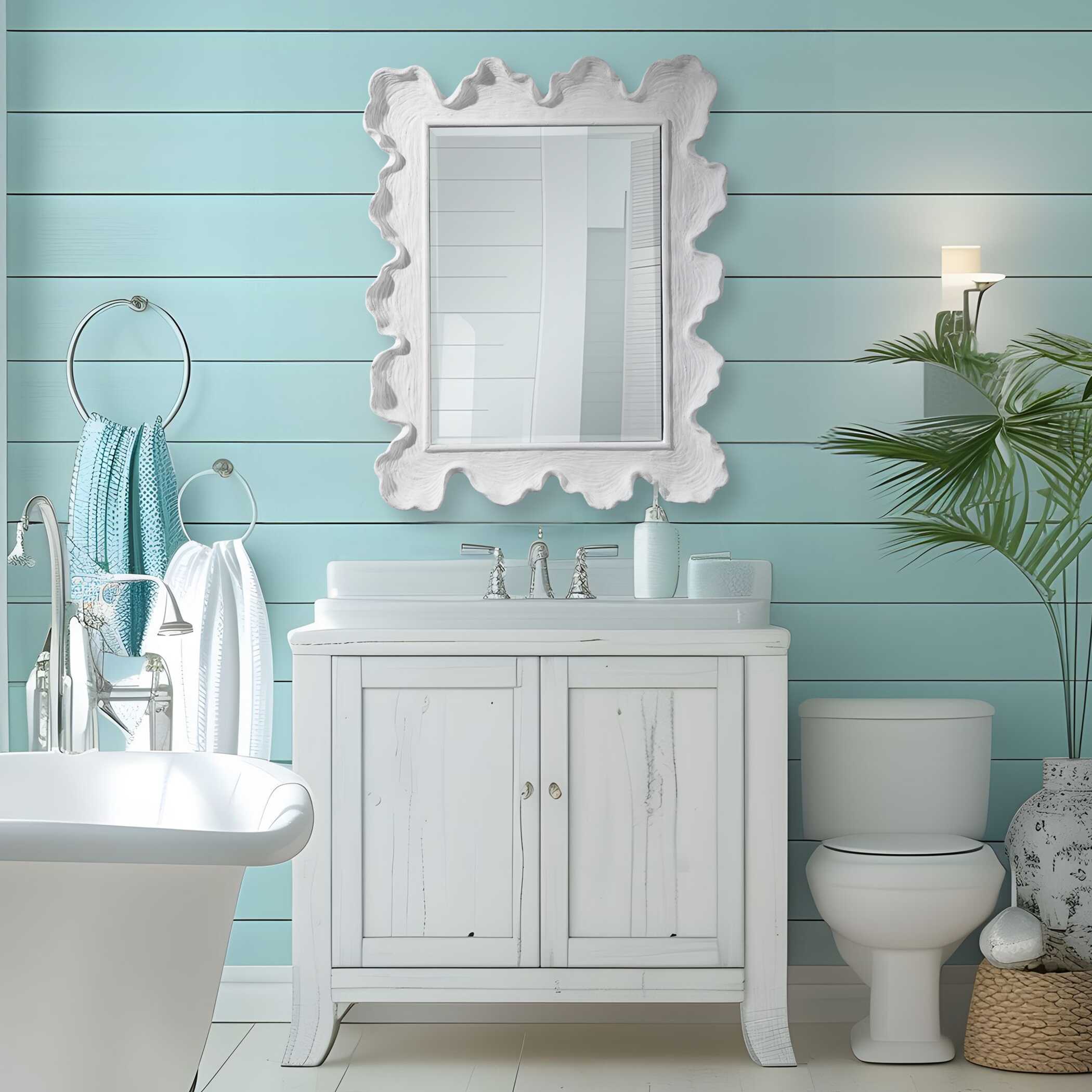 Sea Coral Coastal Mirror