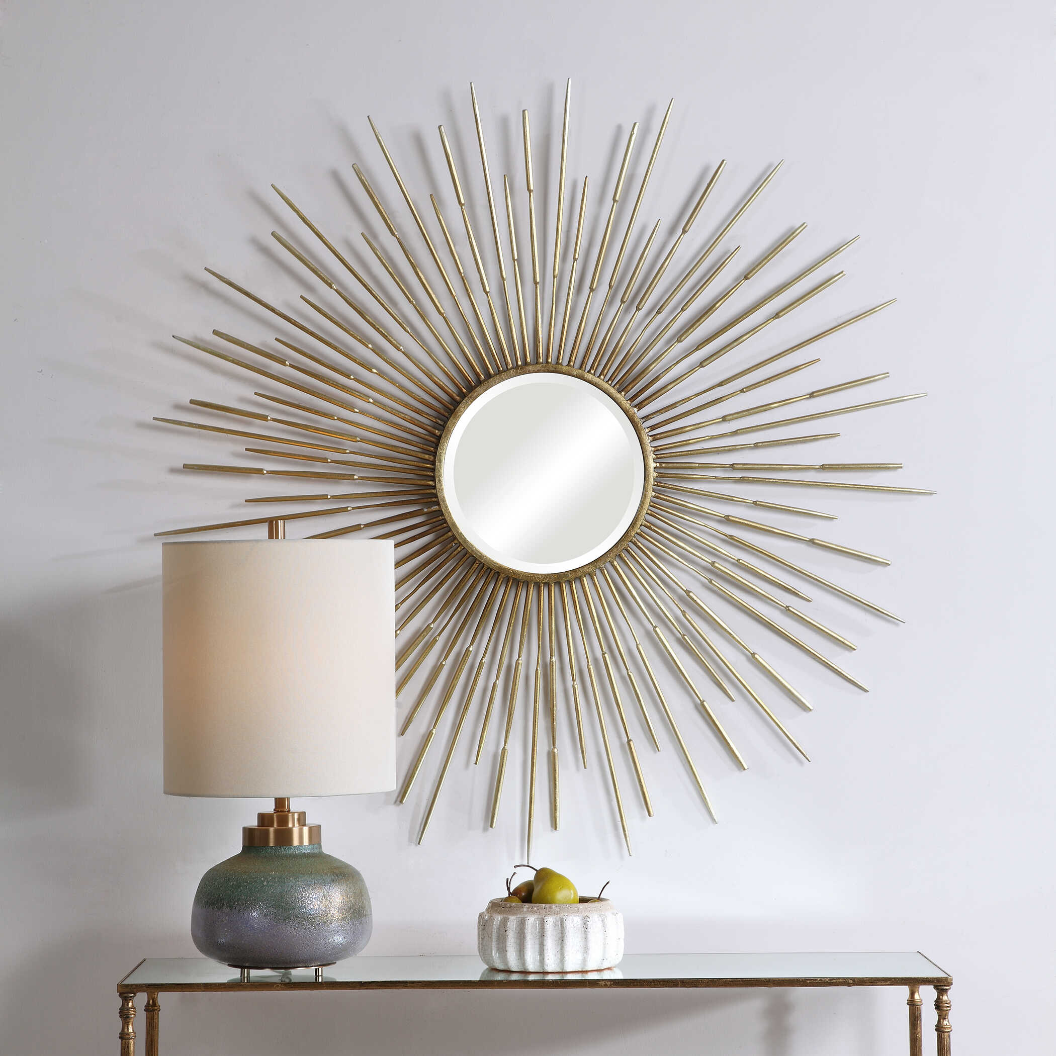 Golden Rays Starburst Mirror