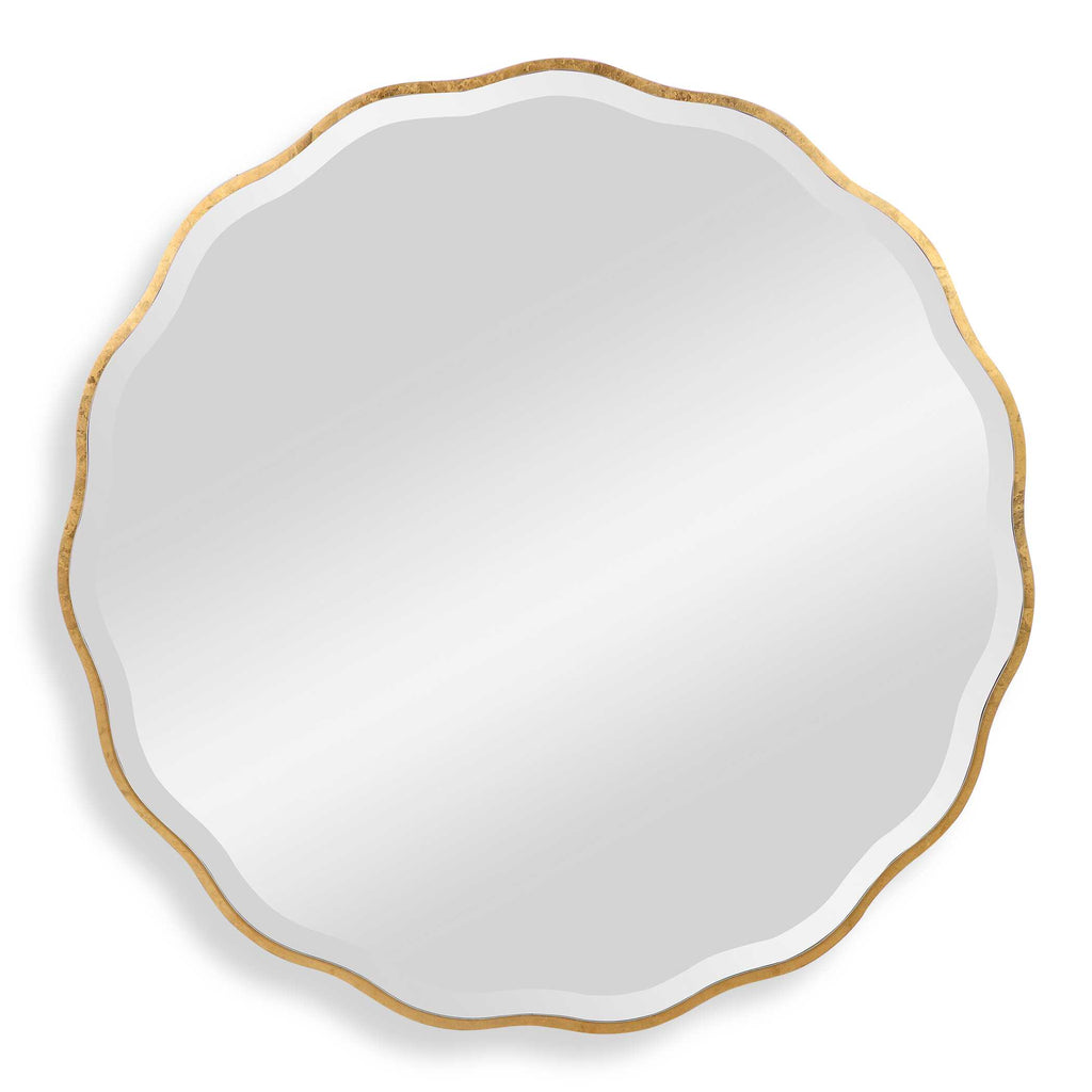 Aneta Gold Round Mirror
