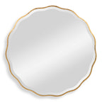 Aneta Gold Round Mirror