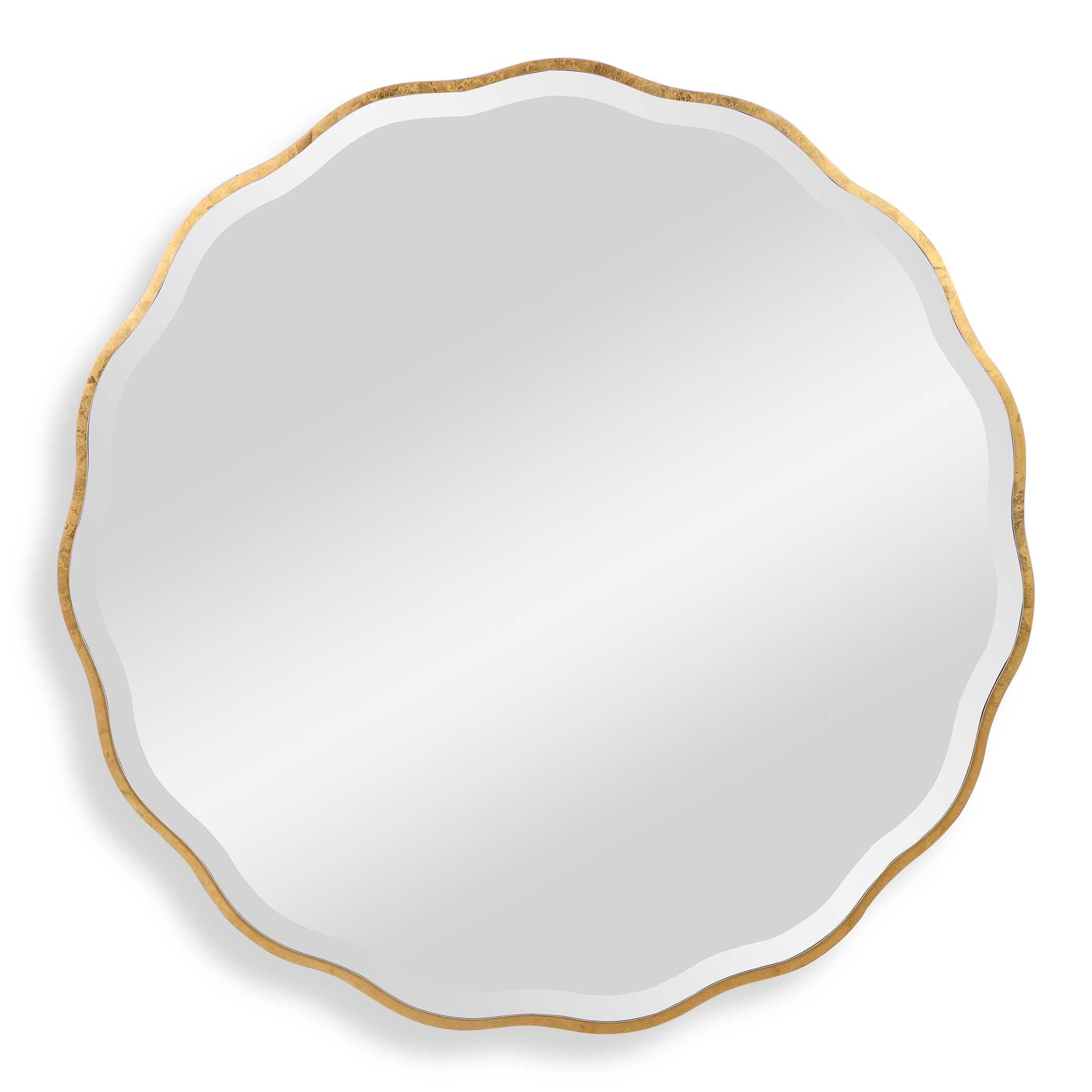 Aneta Gold Round Mirror
