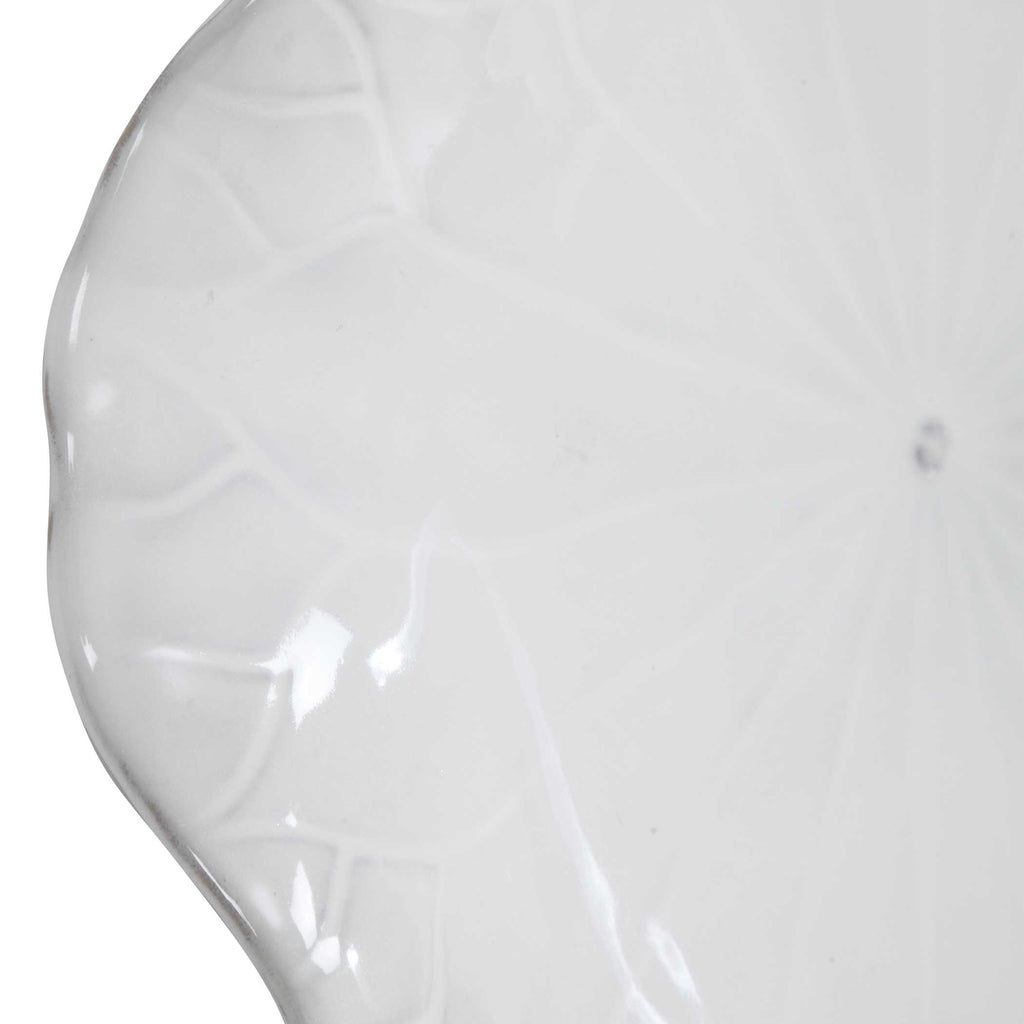 Abella Ceramic Wall Decor Set/3 White