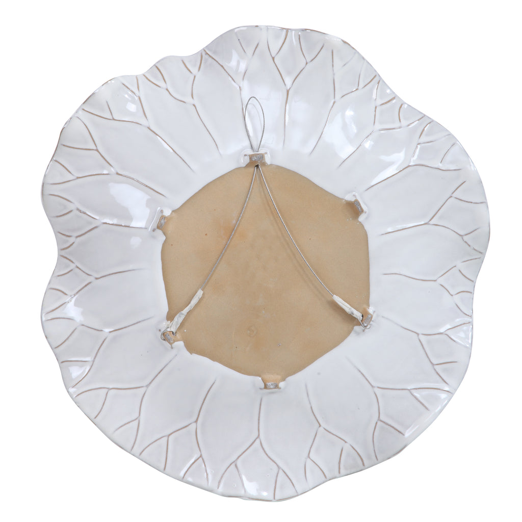 Abella Ceramic Wall Decor Set/3 White