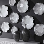 Abella Ceramic Wall Decor Set/3 White